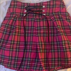 Shein plaid mini skirt.